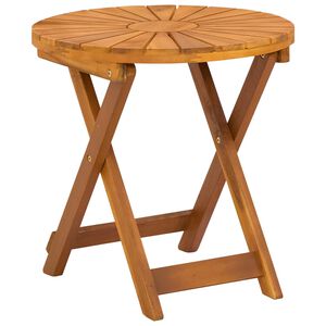 vidaXL Mesa de Bistr&oacute; Natural &Oslash;45 x 45 cm Madera de Acacia S&oacute;lida