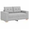 vidaXL Sof&aacute; de dos plazas Gris Nube 160 cm tela