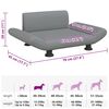 vidaXL Cama para perros de tela gris claro 70x45x28 cm