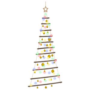 vidaXL &Aacute;rbol de Navidad colgante con bolas 150 cm 80 LED Multicolor