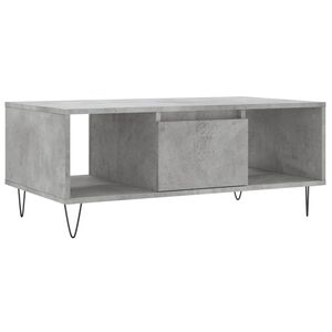 vidaXL Mesa de centro madera contrachapada gris hormig&oacute;n 90x50x36,5 cm