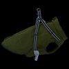 vidaXL Abrigo perro arn&eacute;s impermeable reflectante L68 verde militar