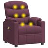 vidaXL Sill&oacute;n de masaje el&eacute;ctrico tela morado