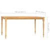 vidaXL Juego de comedor para jard&iacute;n 7 piezas teca maciza y cojines