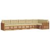 vidaXL Conjunto de sof&aacute;s de exterior 6 uds. Natural y Beige