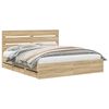 vidaXL Estructura de cama Roble Sonoma 180 x 200 cm Madera Ingenieril