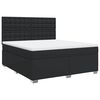 vidaXL Cama box spring con colch&oacute;n cuero sint&eacute;tico negro 180x200 cm