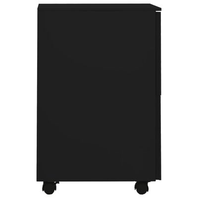 vidaXL Armario archivador acero negro 39x45x67 cm