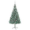 vidaXL &Aacute;rbol de Navidad artificial Verde 210 cm PVC y acero