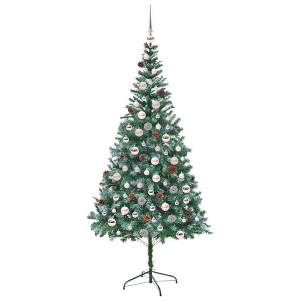 vidaXL &Aacute;rbol de Navidad artificial Verde 210 cm PVC y acero