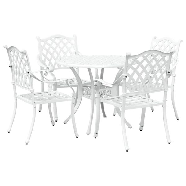 vidaXL Conjunto de Comedor de Jard&iacute;n 5 pcs Aluminio