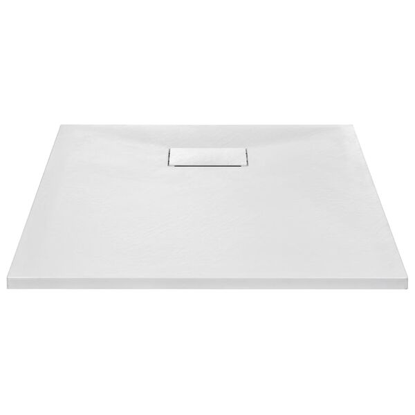 vidaXL Plato de ducha SMC blanco 90x70 cm
