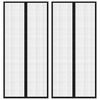 vidaXL Mosquiteras para puerta bloque magn&eacute;tico 2 uds negro 210x90 cm