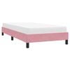 vidaXL Estructura de cama sin colch&oacute;n terciopelo rosa 80x210 cm