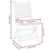 vidaXL Silla Plegable con cojín 2 pcs Blanco 49 x 57.5 x 92cm