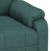 vidaXL Sill&oacute;n de masaje el&eacute;ctrico tela verde oscuro