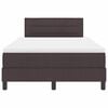 vidaXL Cama tipo Box Spring Marr&oacute;n Oscuro 120 x 190 cm tela