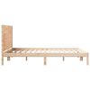 vidaXL Cama extralarga sin colch&oacute;n madera maciza 140x220 cm