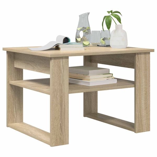 vidaXL Mesa de Caf&eacute; Roble Sonoma 64 x 54 x 44 cm Madera de ingenier&iacute;a
