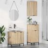 vidaXL Juego de muebles de ba&ntilde;o con caj&oacute;n 3 pcs Roble Sonoma
