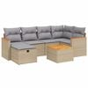 vidaXL Patio Sofa Set 6 uds. 6 plaza Beige y gris