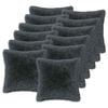 vidaXL Coj&iacute;n con almohada HEERLEN 12 uds. Gris antracita Fleece PV