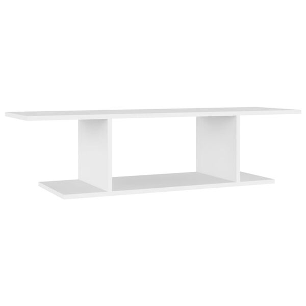 vidaXL Mueble de pared para TV blanco 103x30x26,5 cm