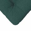 vidaXL Cojines para asiento 4 pcs Verde oscuro 45 x 45 x 12 cm tela