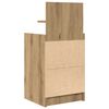 vidaXL Mesillas de noche con 2 cajones 2 uds roble 38x34x80 cm