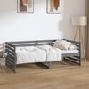 vidaXL Sof&aacute; cama sin colch&oacute;n madera maciza de pino gris 90x190 cm