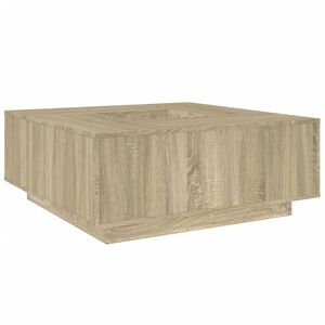 vidaXL Mesa de centro madera de ingenier&iacute;a roble Sonoma 100x100x40 cm