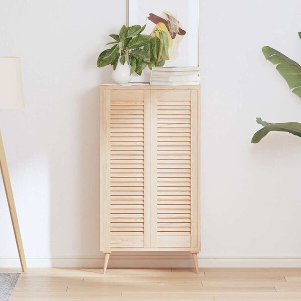 vidaXL Puerta de armario de lamas 2 uds 99x29,5 cm madera de pino