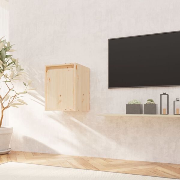 vidaXL Armario de pared de madera maciza de pino 30x30x40 cm