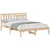 vidaXL Estructura de cama Marr&oacute;n 140 x 190 cm Madera de pino macizo