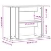 vidaXL Soporte para acuario de roble artesanal, 80 x 35 x 60 cm, madera de ingenier&iacute;a