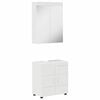 vidaXL Juego de muebles de ba&ntilde;o TULUM 2 uds. brillante 60 x 34 x 63 cm
