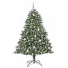 vidaXL &Aacute;rbol de Navidad artificial Verde 210 cm PVC, Pl&aacute;stico y Acero