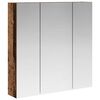 vidaXL Armario con espejo de ba&ntilde;o Madera vieja 70 x 14,5 x 70 cm