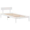 vidaXL Estructura de cama sin colchón madera de pino blanca 90x200 cm