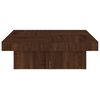 vidaXL Mesa de centro de madera contrachapada roble marrón 90x90x28 cm