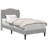 vidaXL Estructura de cama Gris Claro 80 x 200 cm Terciopelo