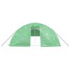 vidaXL Invernadero con estructura de acero verde 80 m&sup2; 16x5x2,3 m