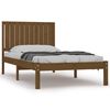 vidaXL Estructura de cama madera maciza pino marr&oacute;n miel 100x200 cm