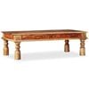 vidaXL Mesa de centro madera maciza de acacia y mango 110x60x38 cm