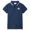 vidaXL Polo infantil azul oscuro 92