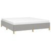 vidaXL Estructura de cama con somier tela gris claro 160x200 cm