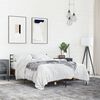 vidaXL Estructura cama madera ingenier&iacute;a metal roble ahumado 140x190cm