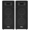 vidaXL Altavoces escenario profesional HiFi pasivos 2 uds 1000W negro