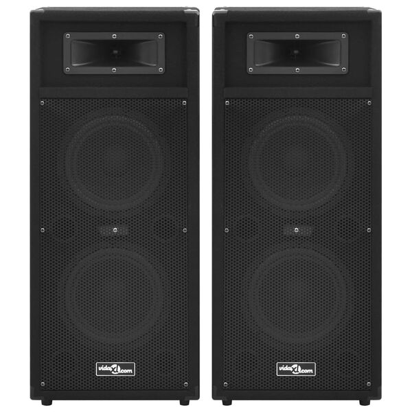 vidaXL Altavoces escenario profesional HiFi pasivos 2 uds 1000W negro