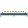 vidaXL Estructura Estructura de cama con somier terciopelo azul oscuro 200x200 cm